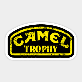 camel vintage distressed Sticker